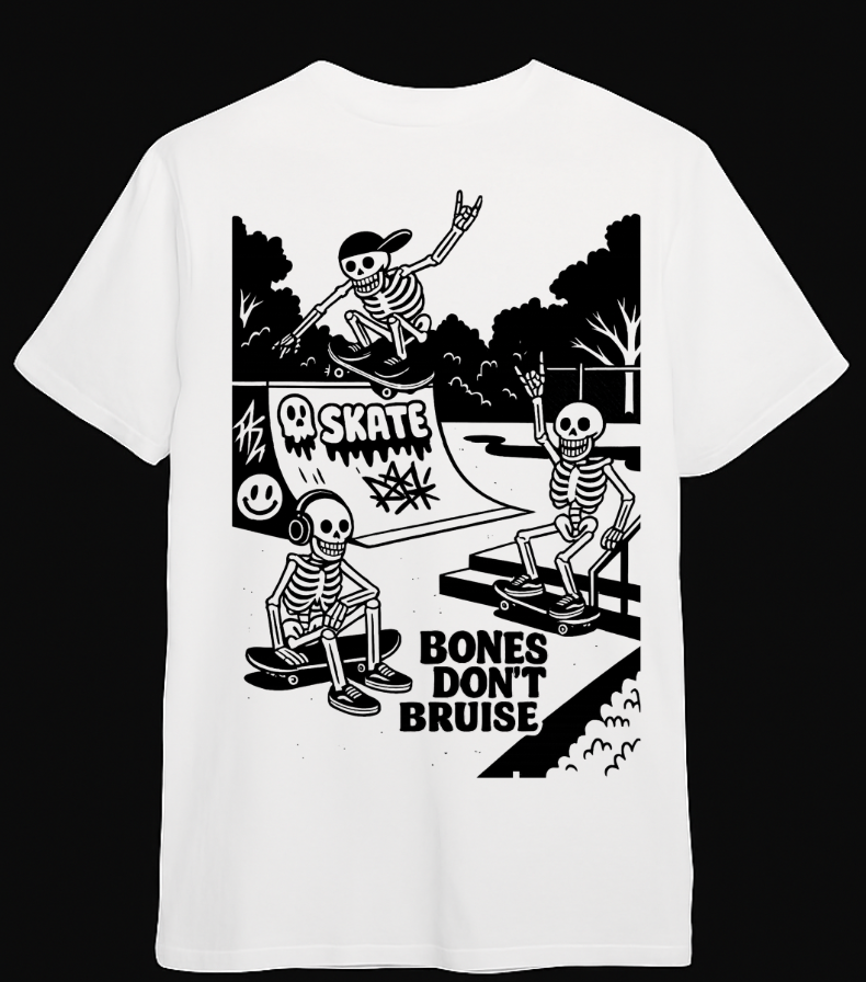 Bones Don't Bruise T-Shirt - Looming Mischief