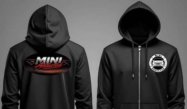 MINI ADDICTED - Racing Flag ZIP UP