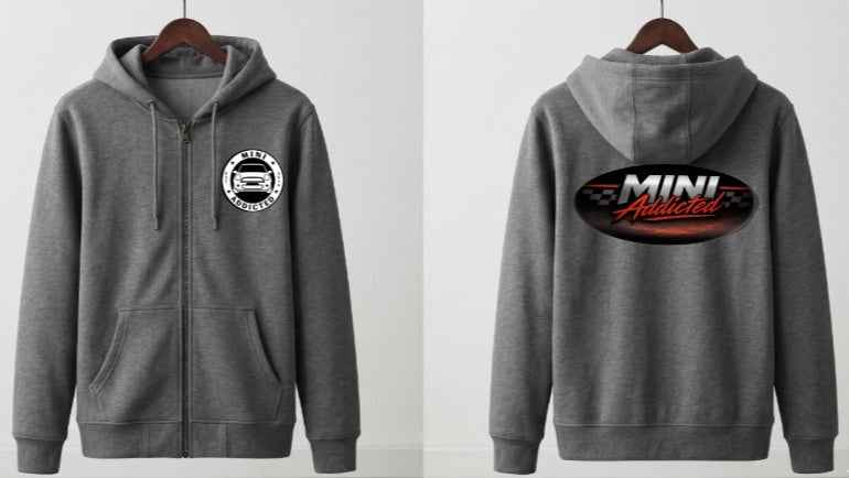 MINI ADDICTED - Racing Flag ZIP UP